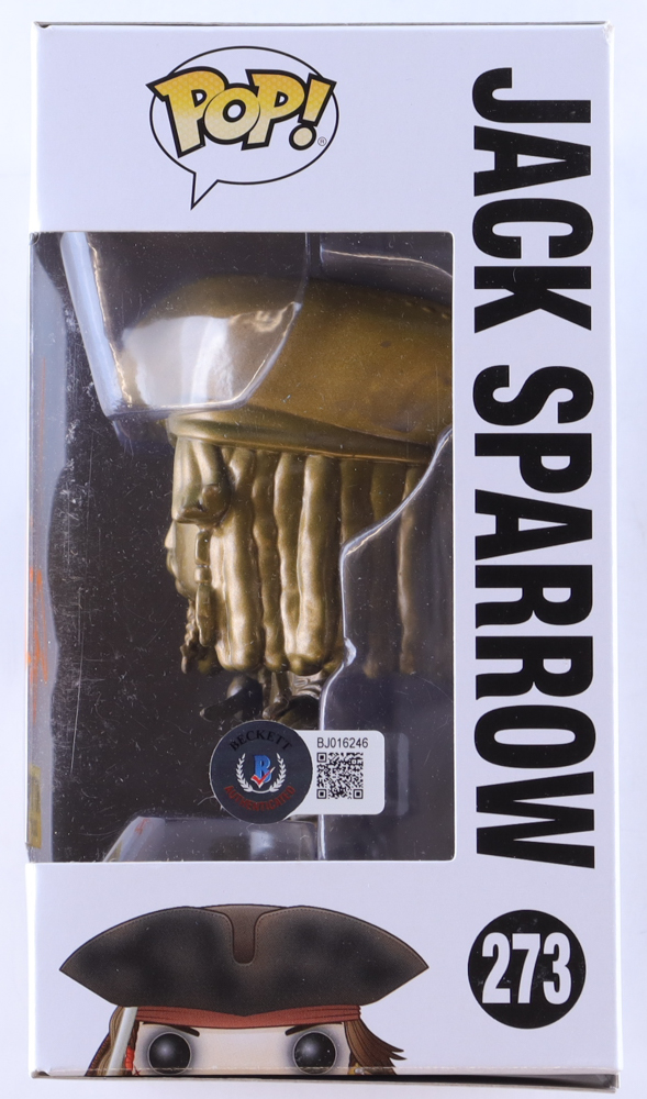 Johnny Depp Signed "Pirates of the Caribbean" #273 Jack Sparrow Funko Pop! Vinyl Figure (Beckett) at PristineAuction.com Johnny Depp Signed "Pirates of the Caribbean" #273 Jack Sparrow Funko Pop! Vinyl Figure (Beckett) at PristineAuction.com