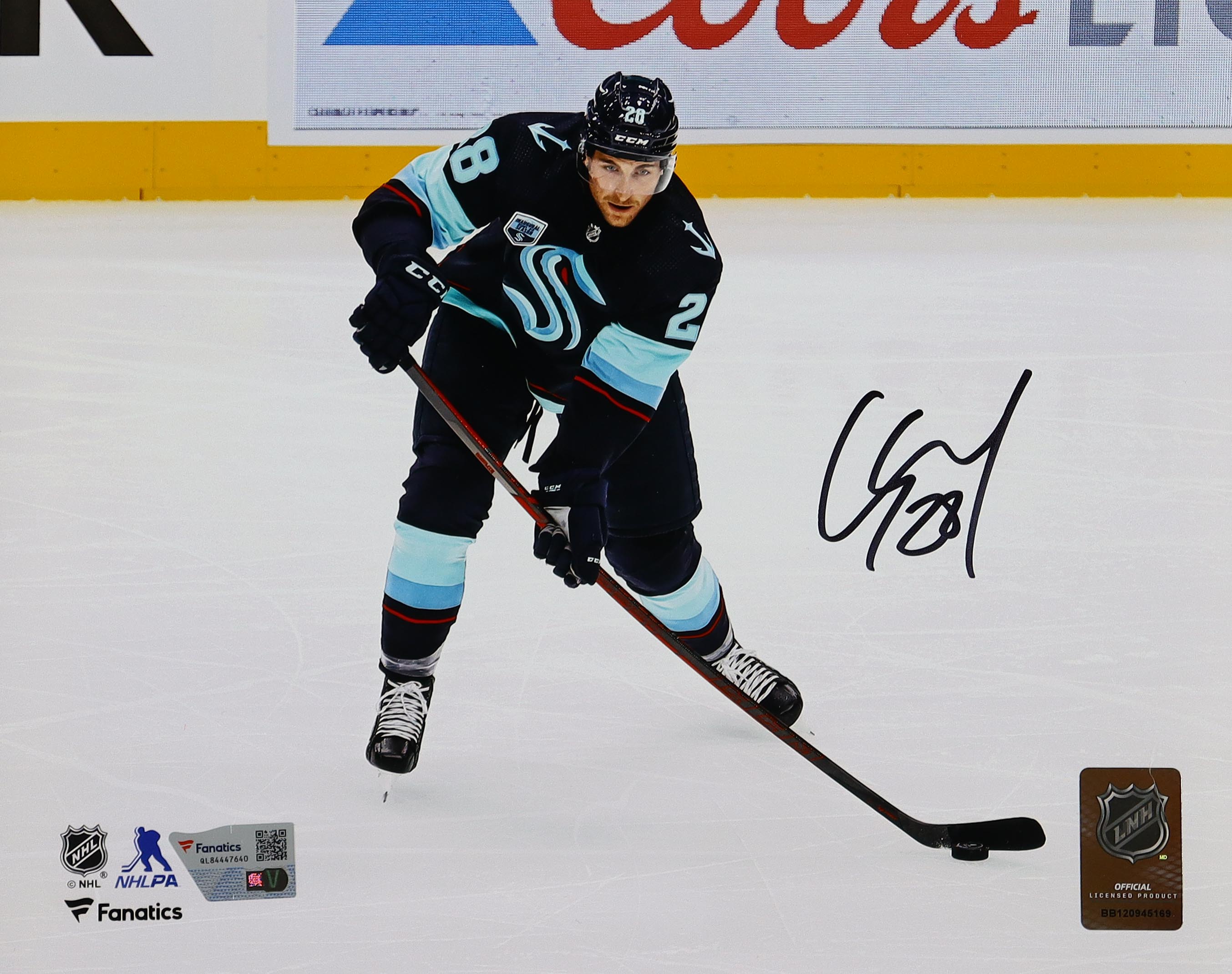 Carson Soucy Signed Kraken 8x10 Photo (Fanatics) at PristineAuction.com Carson Soucy Signed Kraken 8x10 Photo (Fanatics) at PristineAuction.com