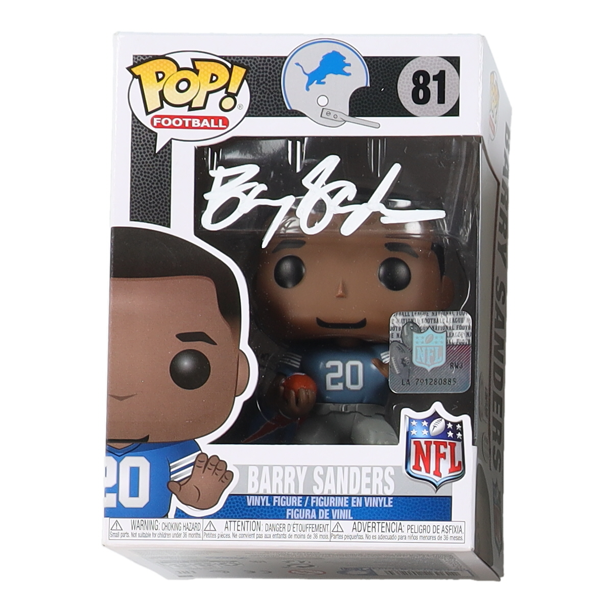 Barry Sanders Signed Lions #81 Funko Pop! Vinyl Figure (Beckett) at PristineAuction.com Barry Sanders Signed Lions #81 Funko Pop! Vinyl Figure (Beckett) at PristineAuction.com