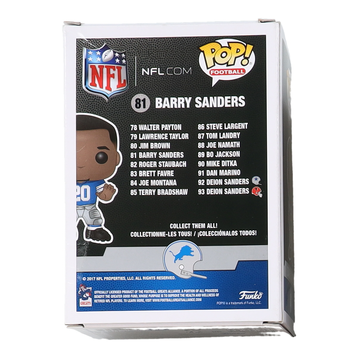 Barry Sanders Signed Lions #81 Funko Pop! Vinyl Figure (Beckett) at PristineAuction.com Barry Sanders Signed Lions #81 Funko Pop! Vinyl Figure (Beckett) at PristineAuction.com