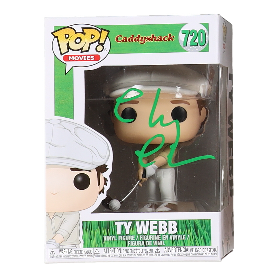 Chevy Chase Signed "Caddyshack" #720 Ty Webb Funko Pop! Vinyl Figure (Beckett) at PristineAuction.com Chevy Chase Signed "Caddyshack" #720 Ty Webb Funko Pop! Vinyl Figure (Beckett) at PristineAuction.com