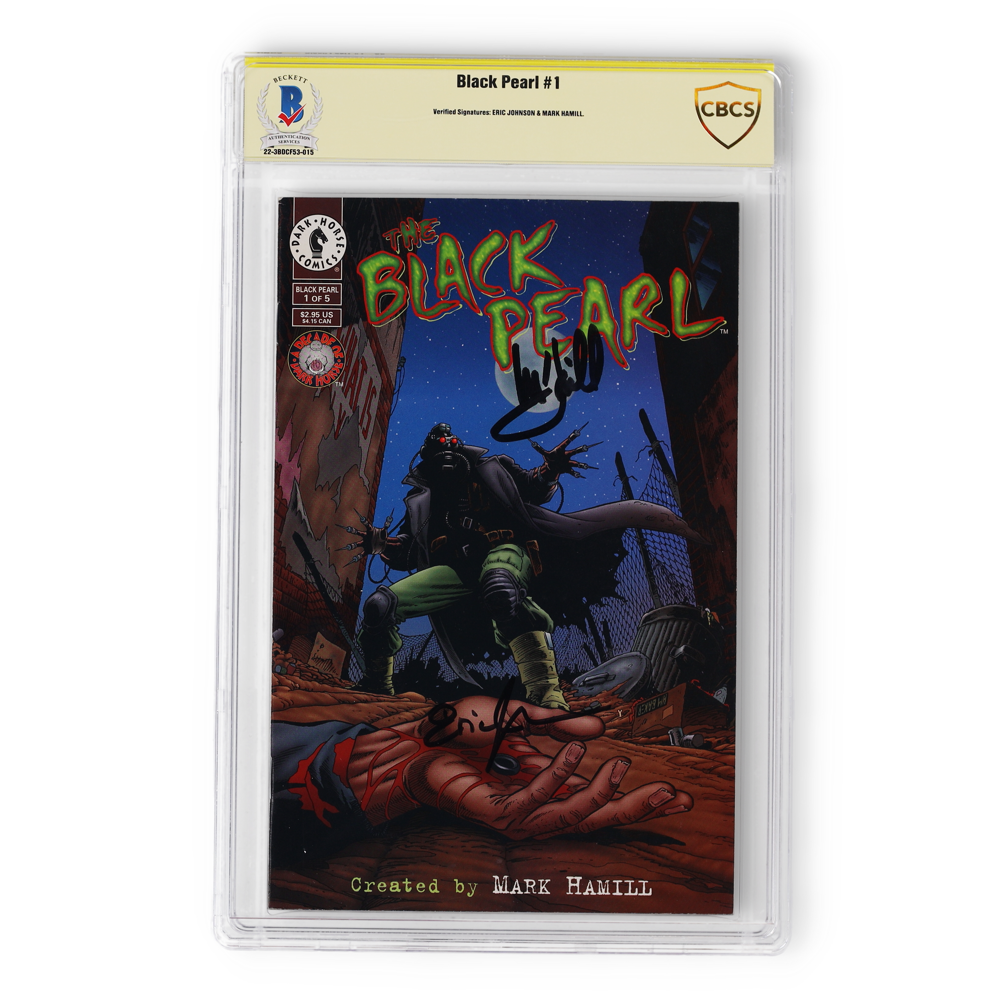 Mark Hamill & Eric Johnson Signed 1996 "The Black Pearl" Issue #1 Dark Horse Comic Book (CBCS) at PristineAuction.com Mark Hamill & Eric Johnson Signed 1996 "The Black Pearl" Issue #1 Dark Horse Comic Book (CBCS) at PristineAuction.com