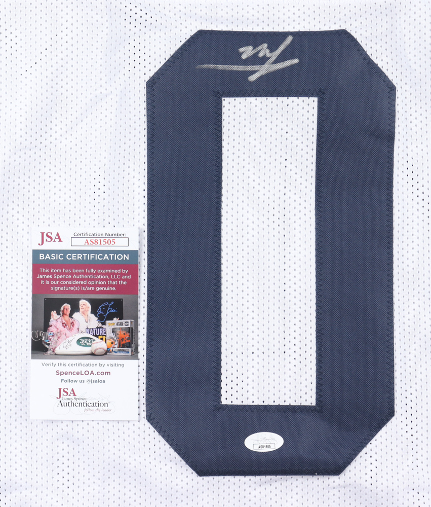 Mike Sainristil Signed Jersey (JSA) at PristineAuction.com Mike Sainristil Signed Jersey (JSA) at PristineAuction.com