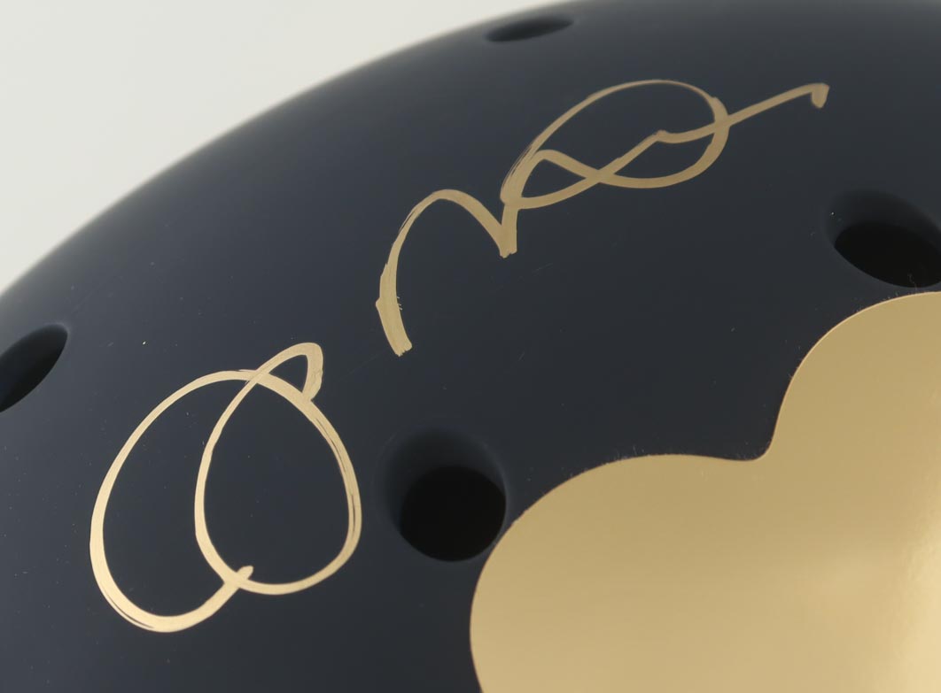 Joe Montana Signed Notre Dame Fighting Irish Full Size Helmet (Fanatics) at PristineAuction.com Joe Montana Signed Notre Dame Fighting Irish Full Size Helmet (Fanatics) at PristineAuction.com