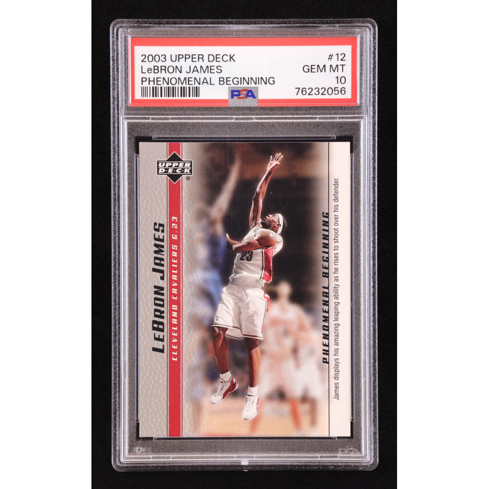 upper deck lebron james phenomenal beginning