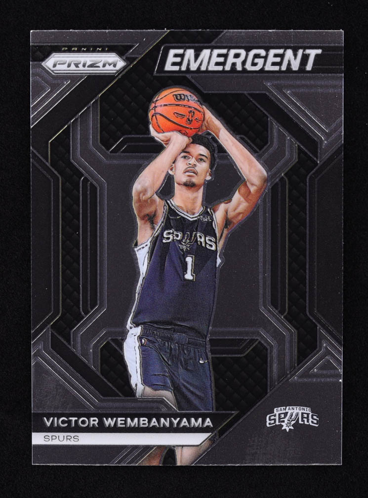 Victor Wembanyama 2023-24 Panini Prizm Emergent #12 RC at PristineAuction.com Victor Wembanyama 2023-24 Panini Prizm Emergent #12 RC at PristineAuction.com