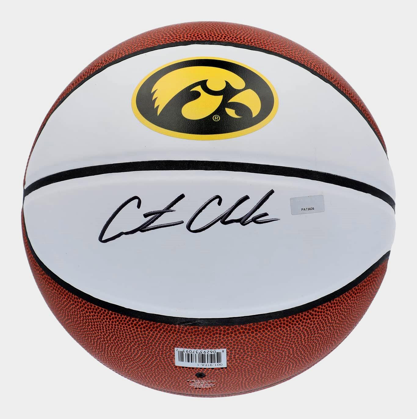 Caitlin Clark Signed Iowa Hawkeyes Logo Basketball (Panini) at PristineAuction.com Caitlin Clark Signed Iowa Hawkeyes Logo Basketball (Panini) at PristineAuction.com
