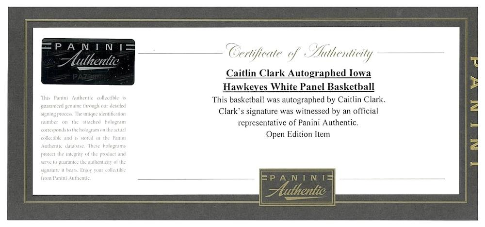 Caitlin Clark Signed Iowa Hawkeyes Logo Basketball (Panini) at PristineAuction.com Caitlin Clark Signed Iowa Hawkeyes Logo Basketball (Panini) at PristineAuction.com