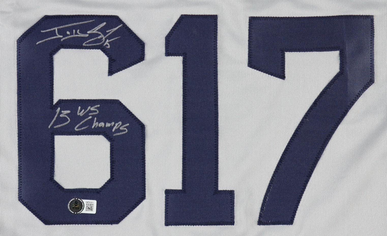 Jonny Gomes Signed Boston Strong Jersey Inscribed "13 WS Champs" (Beckett) at PristineAuction.com Jonny Gomes Signed Boston Strong Jersey Inscribed "13 WS Champs" (Beckett) at PristineAuction.com