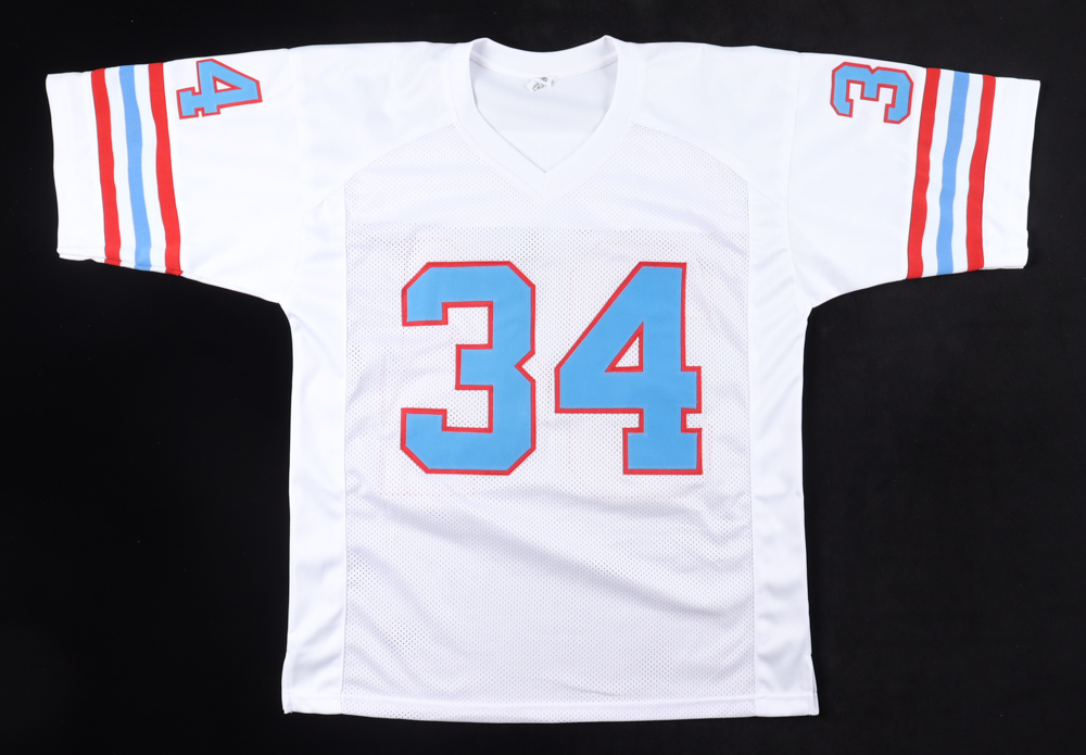 Earl Campbell Signed Jersey Inscribed "HOF 91" (JSA) at PristineAuction.com Earl Campbell Signed Jersey Inscribed "HOF 91" (JSA) at PristineAuction.com