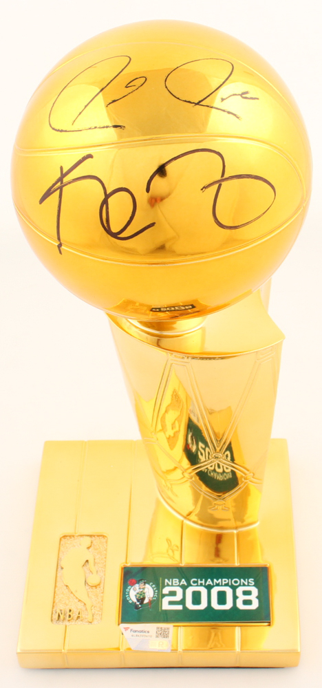 Kevin Garnett & Paul Pierce Signed Celtics 2008 NBA Champions Replica Trophy (Fanatics) at PristineAuction.com Kevin Garnett & Paul Pierce Signed Celtics 2008 NBA Champions Replica Trophy (Fanatics) at PristineAuction.com