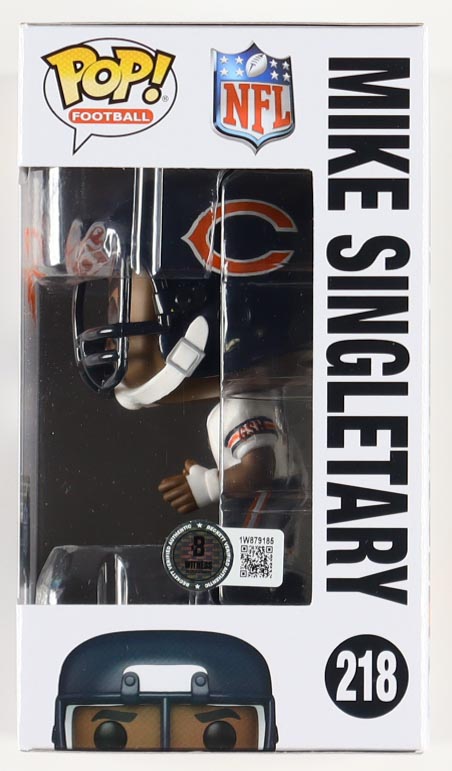 Mike Singletary Signed Bears #218 Funko Pop! Vinyl Figure Inscribed "HOF 98" (Beckett) at PristineAuction.com Mike Singletary Signed Bears #218 Funko Pop! Vinyl Figure Inscribed "HOF 98" (Beckett) at PristineAuction.com