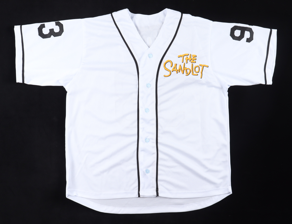 "The Sandlot" Jersey Cast-Signed by (7) with Tom Guiry, Marty York, Shane Obedzinski, Victor DiMattia, Brandon Adams With Character Name Inscriptions (JSA) at PristineAuction.com "The Sandlot" Jersey Cast-Signed by (7) with Tom Guiry, Marty York, Shane Obedzinski, Victor DiMattia, Brandon Adams With Character Name Inscriptions (JSA) at PristineAuction.com