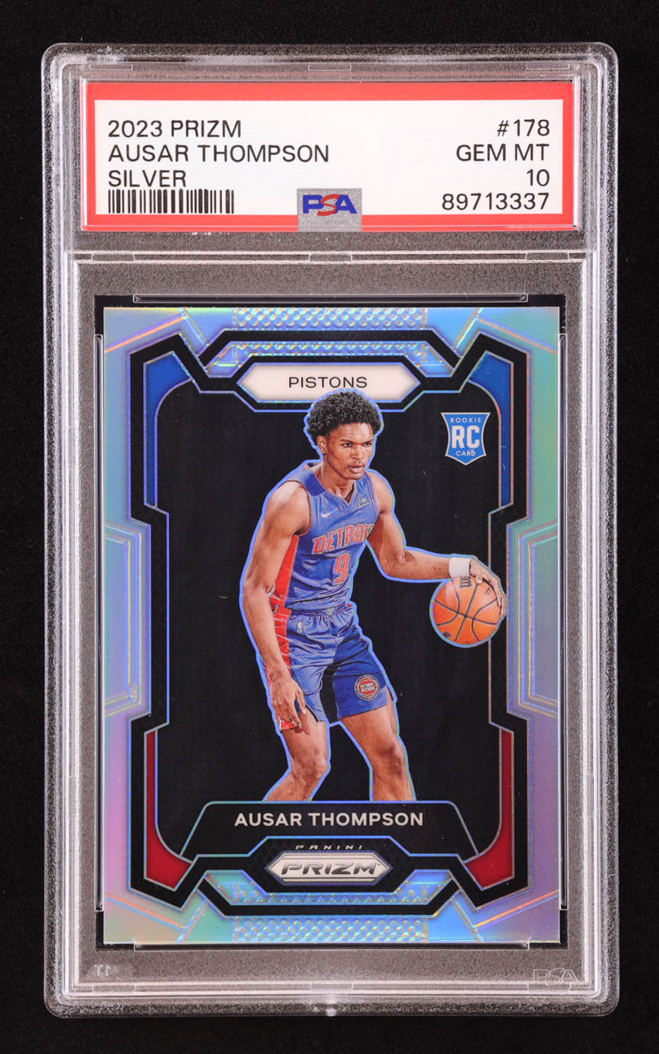 Ausar Thompson 2023-24 Panini Prizm Prizms Silver #178 RC (PSA 10) at PristineAuction.com Ausar Thompson 2023-24 Panini Prizm Prizms Silver #178 RC (PSA 10) at PristineAuction.com