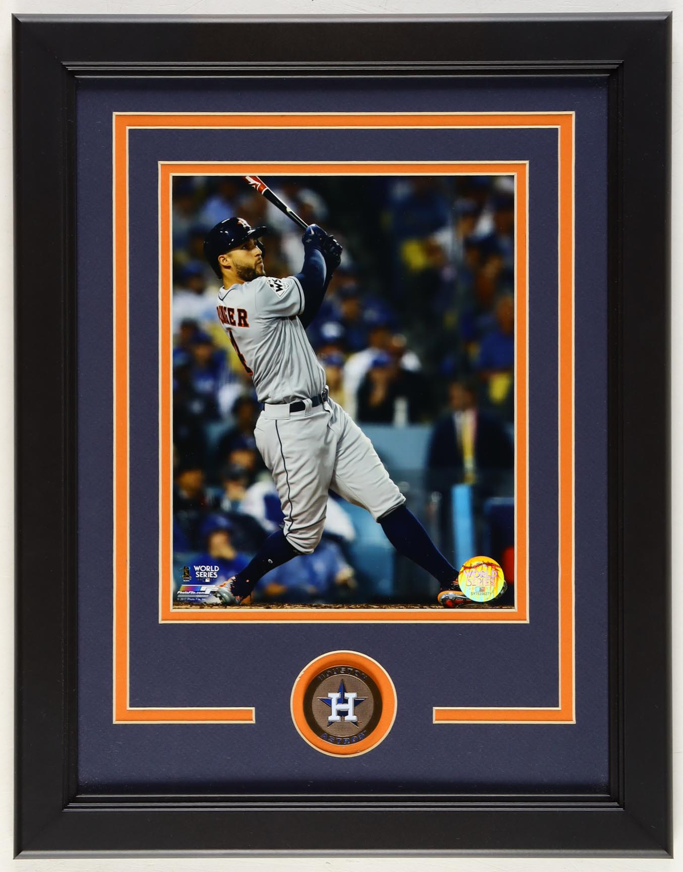 George Springer Custom Astros Framed Photo Display at PristineAuction.com George Springer Custom Astros Framed Photo Display at PristineAuction.com