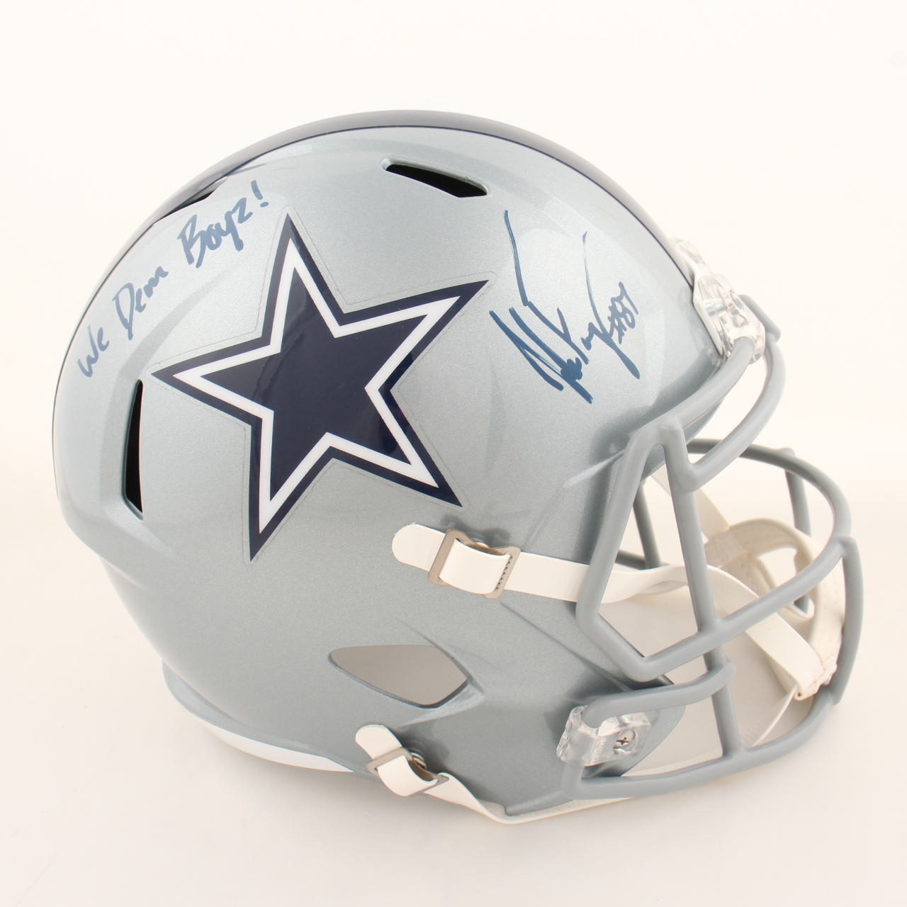 Jake Ferguson Signed Cowboys Full-Size Speed Helmet Inscribed "We Dem Boyz!" (Beckett) at PristineAuction.com Jake Ferguson Signed Cowboys Full-Size Speed Helmet Inscribed "We Dem Boyz!" (Beckett) at PristineAuction.com