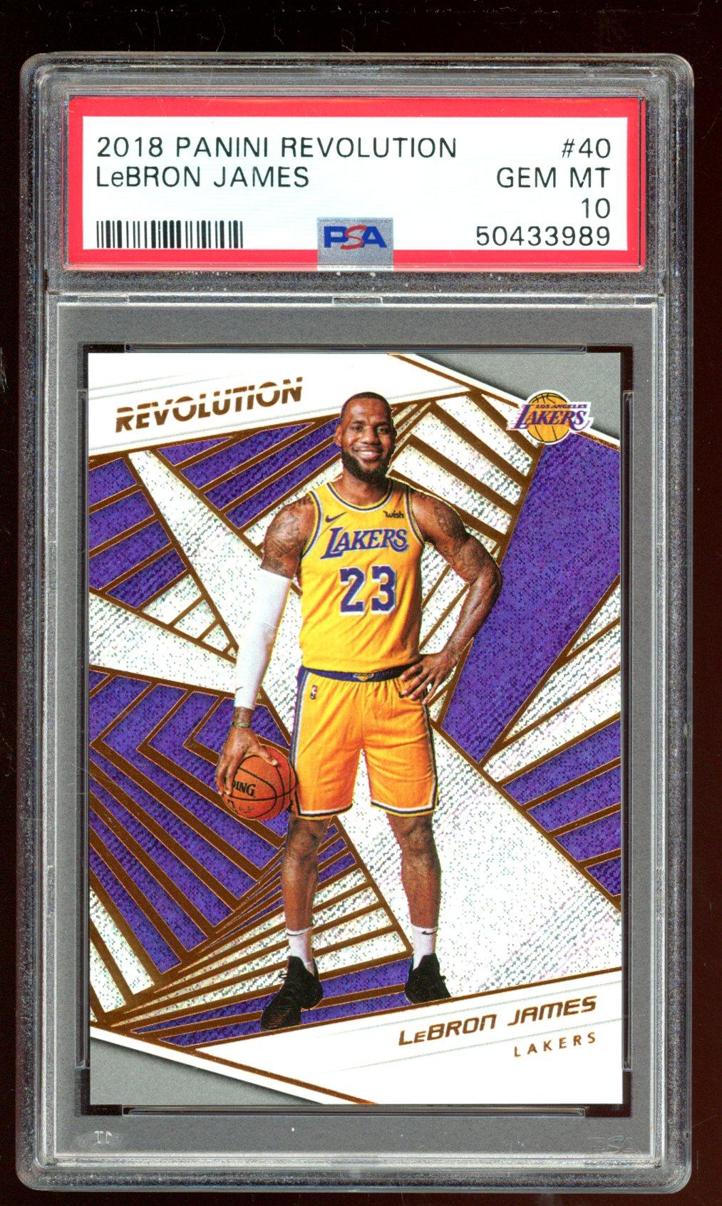 LeBron James 2018-19 Panini Revolution #40 (PSA 10) at PristineAuction.com LeBron James 2018-19 Panini Revolution #40 (PSA 10) at PristineAuction.com
