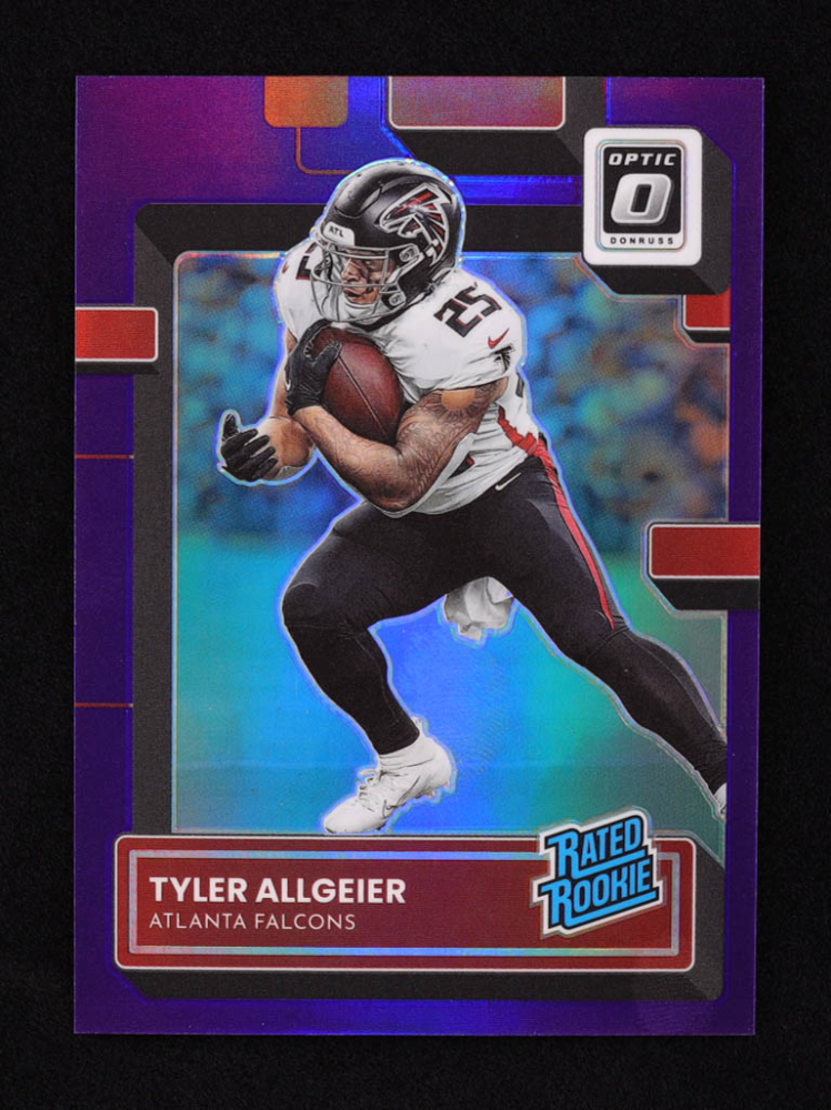 Tyler Allgeier 2022 Donruss Optic Purple #278 #32/50 RR RC