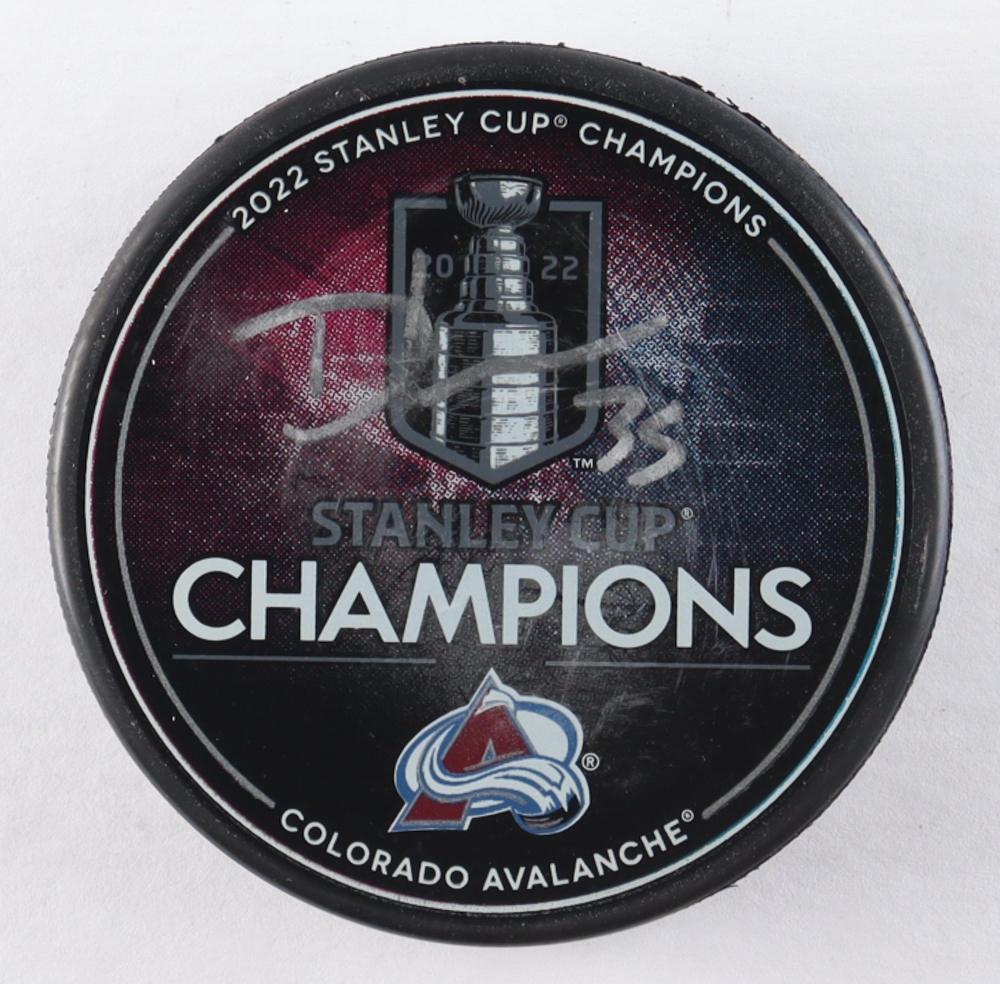 Darcy Kuemper Signed 2022 Stanley Cup Champions Logo Hockey Puck (Fanatics) at PristineAuction.com Darcy Kuemper Signed 2022 Stanley Cup Champions Logo Hockey Puck (Fanatics) at PristineAuction.com