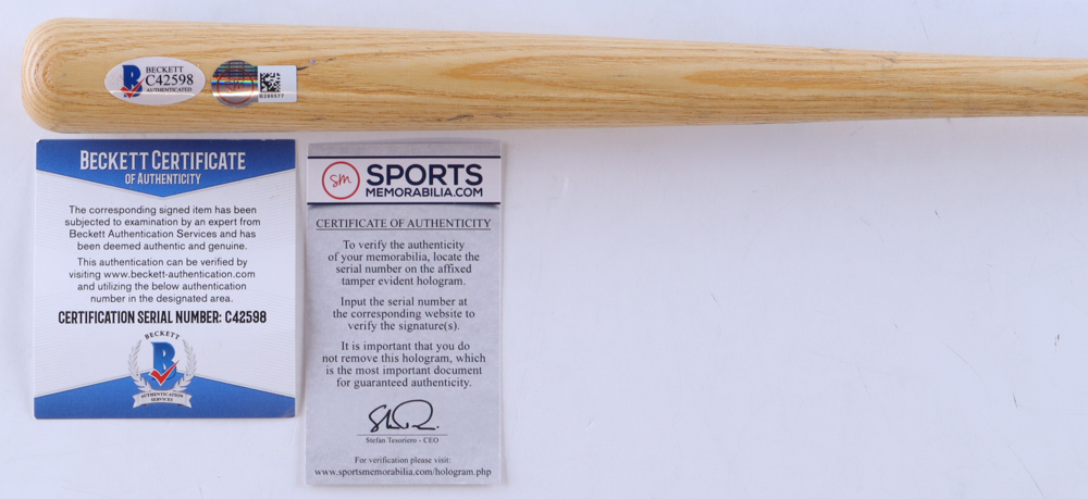 Nolan Ryan Signed Cooperstown Hall Of Fame Louisville Slugger 16" Mini Baseball Bat (Beckett & SportsMemorabilia) at PristineAuction.com Nolan Ryan Signed Cooperstown Hall Of Fame Louisville Slugger 16" Mini Baseball Bat (Beckett & SportsMemorabilia) at PristineAuction.com