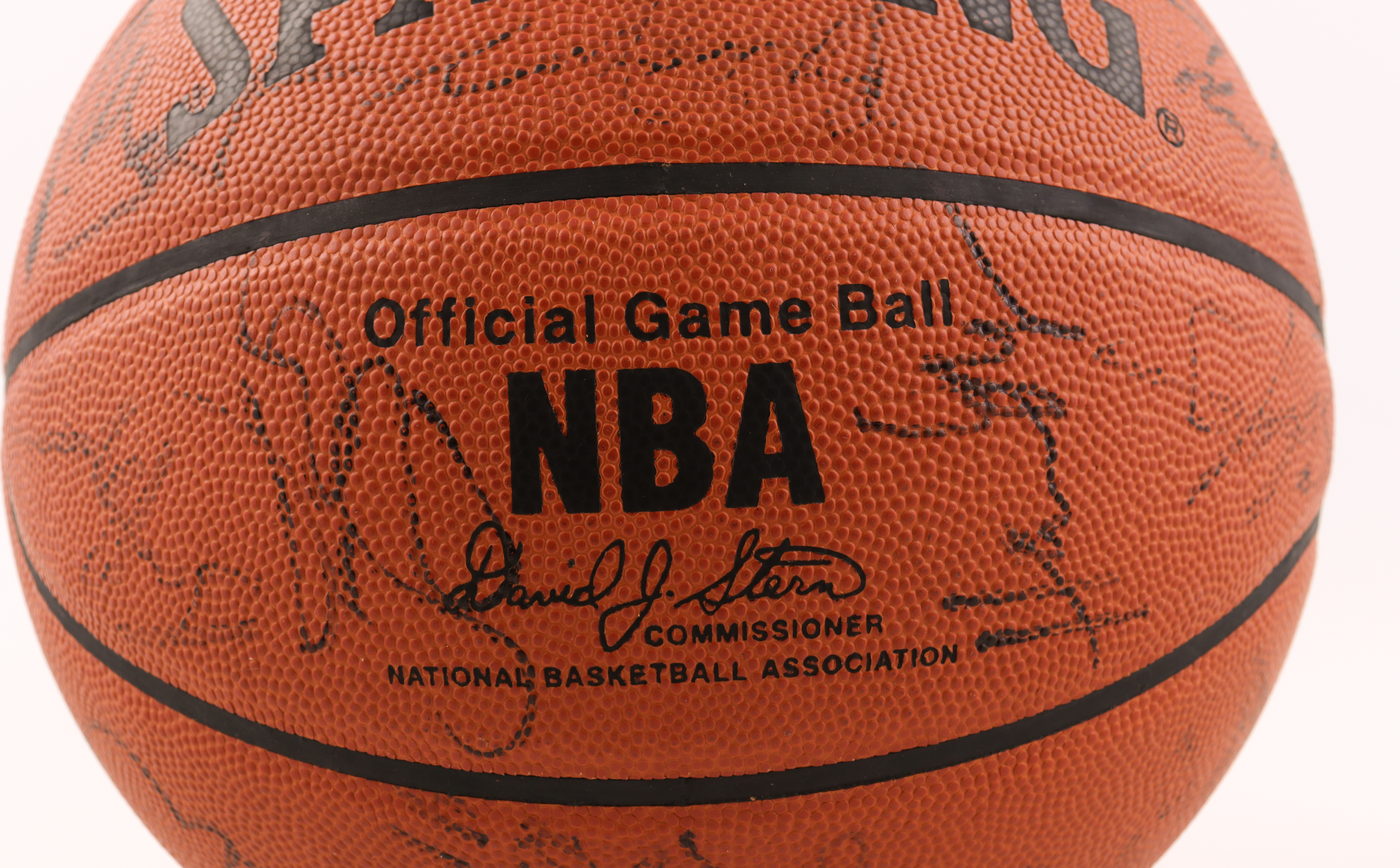 Michael Jordan, John Stockton, Karl Malone, Hakeem Olajuwon, Kevin Garnett | 1997 NBA All-Star Game Basketball Signed By (27) (JSA LOA) at PristineAuction.com Michael Jordan, John Stockton, Karl Malone, Hakeem Olajuwon, Kevin Garnett | 1997 NBA All-Star Game Basketball Signed By (27) (JSA LOA) at PristineAuction.com