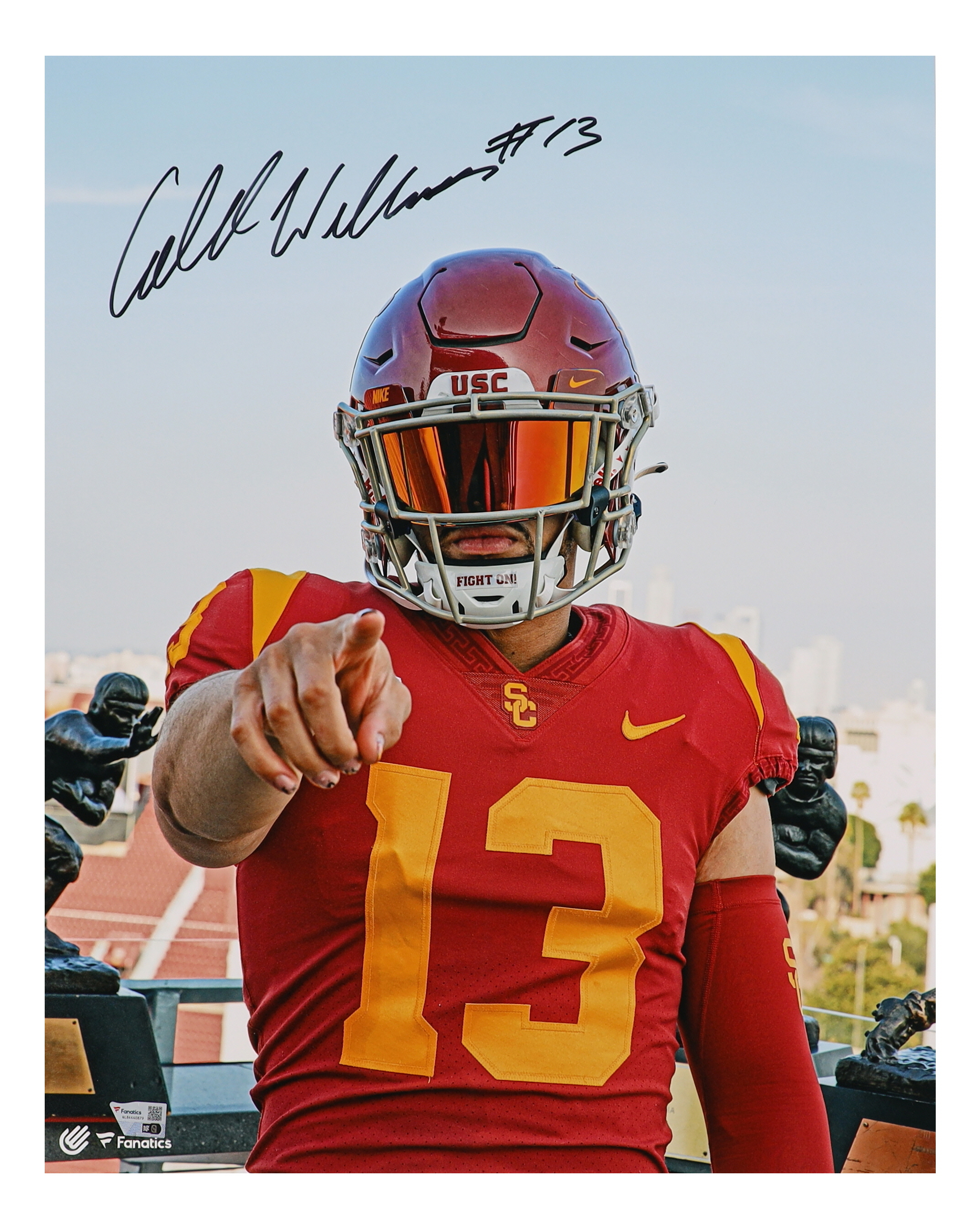 Caleb Williams Signed USC Trojans 16x20 Photo (Fanatics) at PristineAuction.com Caleb Williams Signed USC Trojans 16x20 Photo (Fanatics) at PristineAuction.com