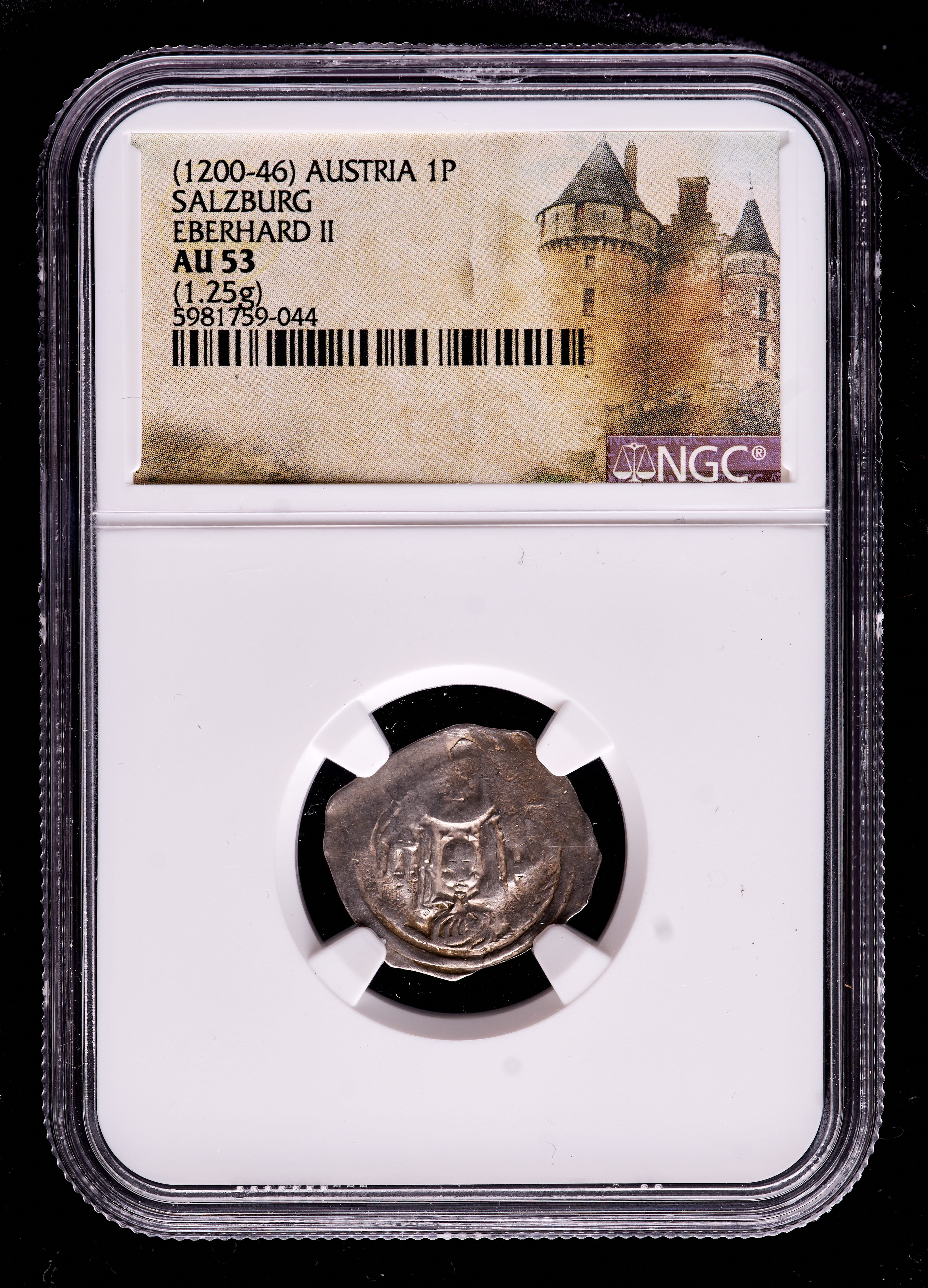 Eberhard II (1200-1246) Austria, Salzburg Pfenning Medieval Silver Coin (NGC AU53) at PristineAuction.com Eberhard II (1200-1246) Austria, Salzburg Pfenning Medieval Silver Coin (NGC AU53) at PristineAuction.com