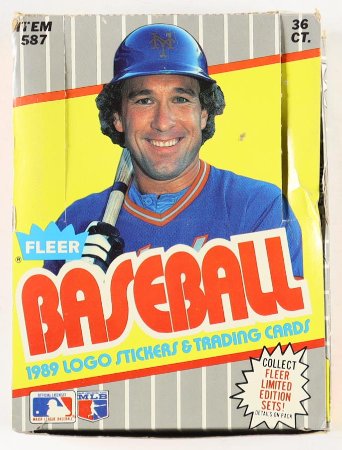 1989 Fleer Baseball Wax Box With (36) Packs at PristineAuction.com 1989 Fleer Baseball Wax Box With (36) Packs at PristineAuction.com