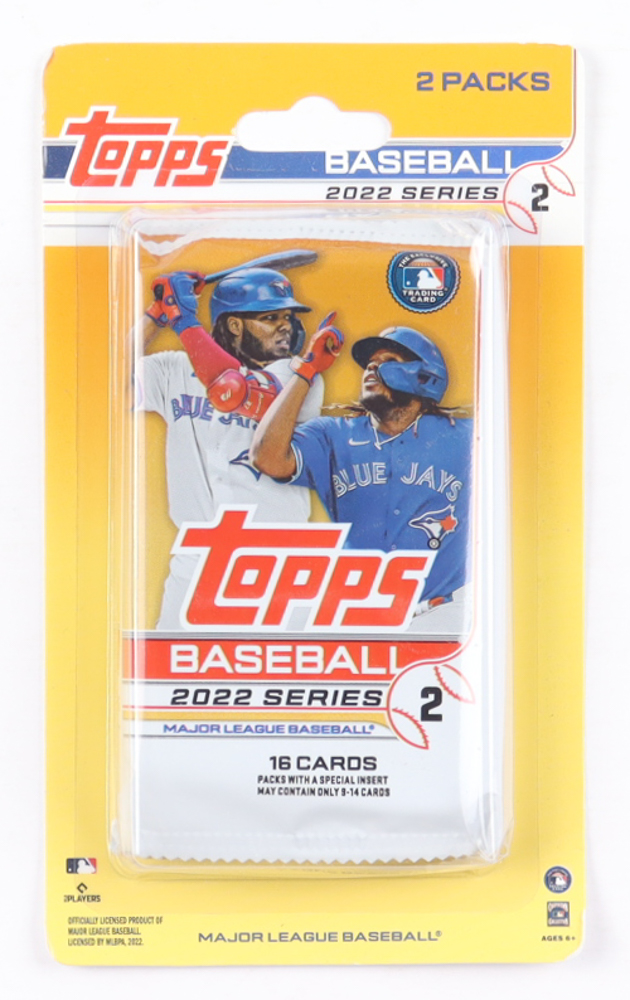 2022 Topps Baseball Series 2 Blister Pack with (2) Packs at PristineAuction.com 2022 Topps Baseball Series 2 Blister Pack with (2) Packs at PristineAuction.com