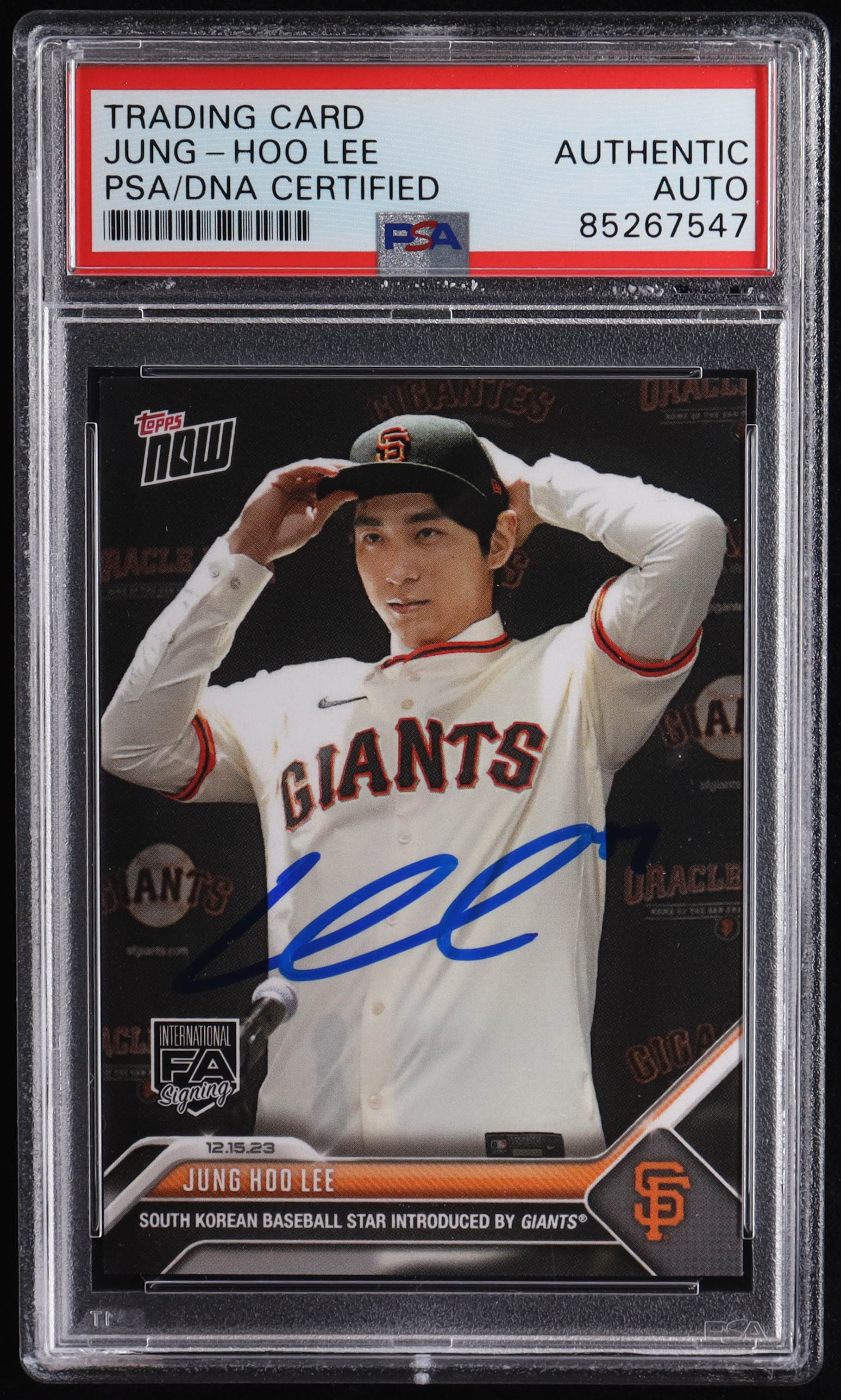 Jung-Hoo Lee Signed 2023 Topps Now Offseason #OS24 RC (PSA) at PristineAuction.com Jung-Hoo Lee Signed 2023 Topps Now Offseason #OS24 RC (PSA) at PristineAuction.com