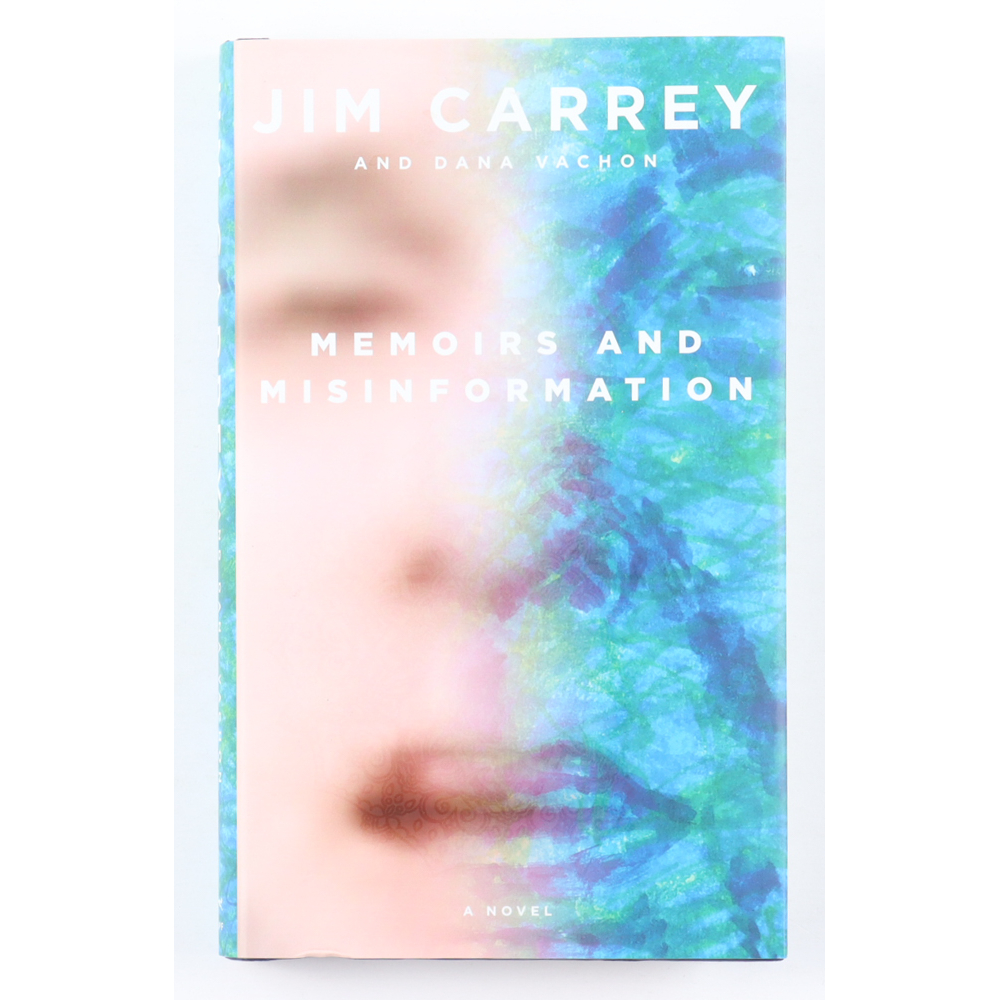 jim-carrey-dana-vachon-signed-memoirs-and-misinformation-hardcover