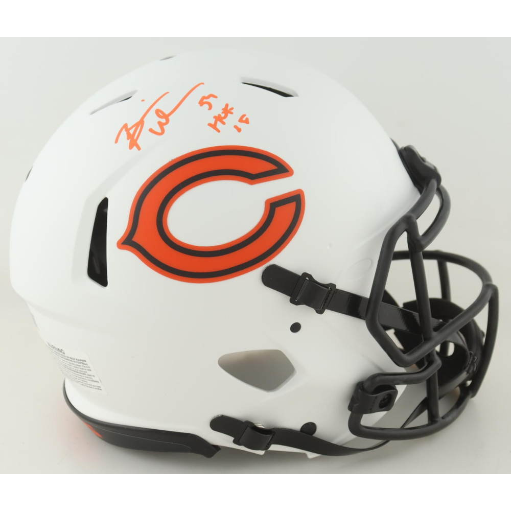 Ballon De Football Taille Réelle Signé Brian Urlacher #54 Chicago Bears - Avec Certificat D'authenticité, HOF