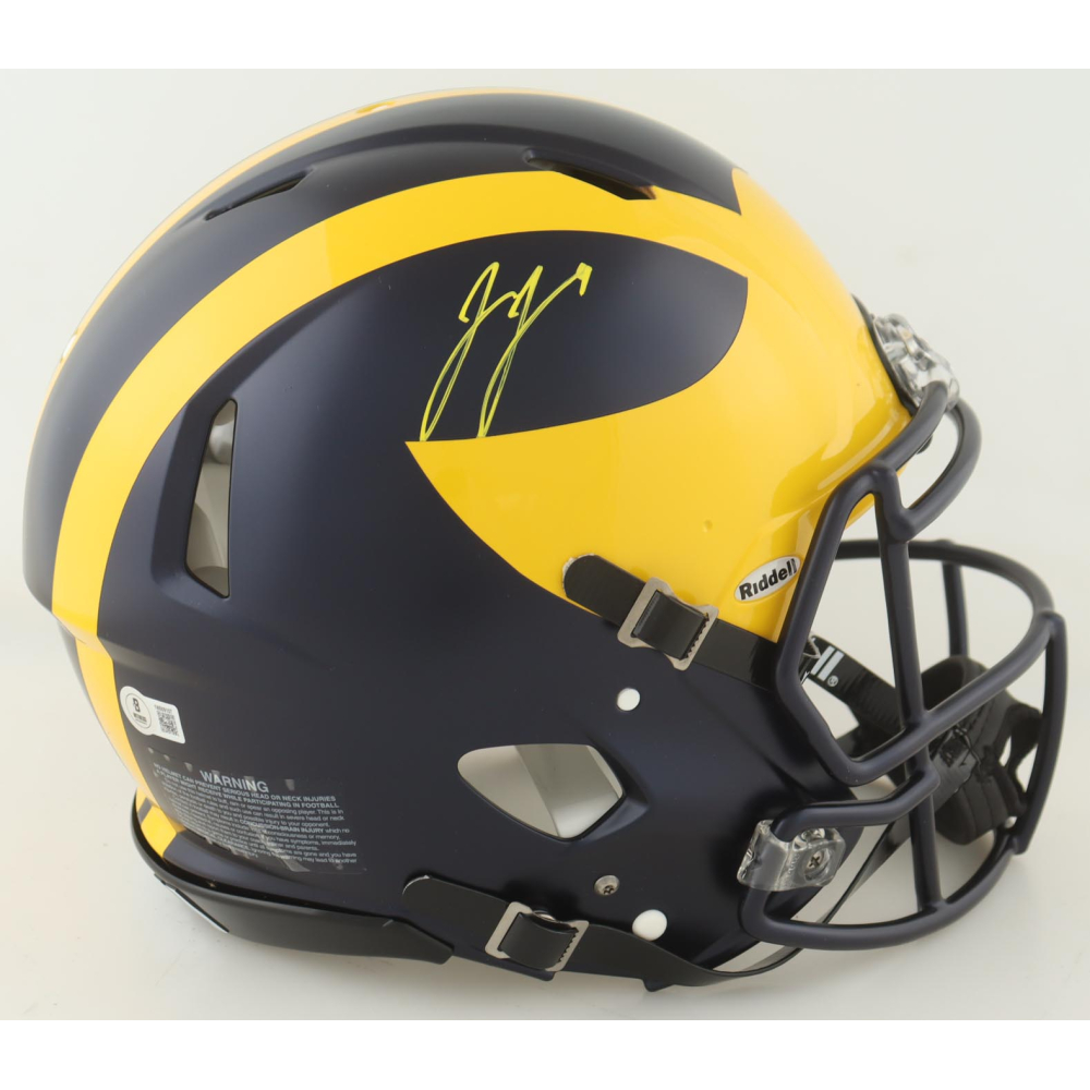 J. J. McCarthy Signed Michigan Wolverines Full-Size On-Field Authentic