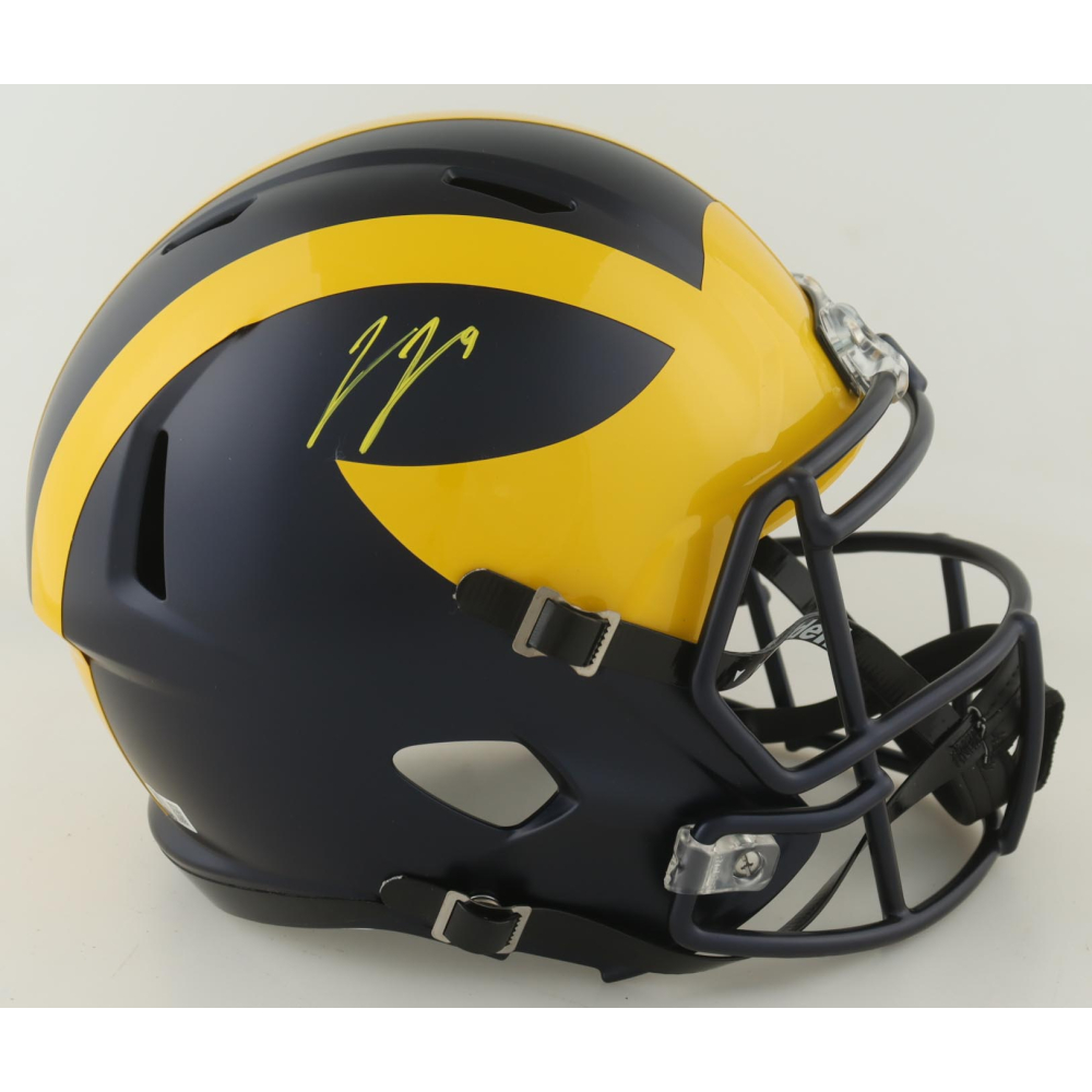 J. J. McCarthy Signed Michigan Wolverines Full-Size Speed Helmet
