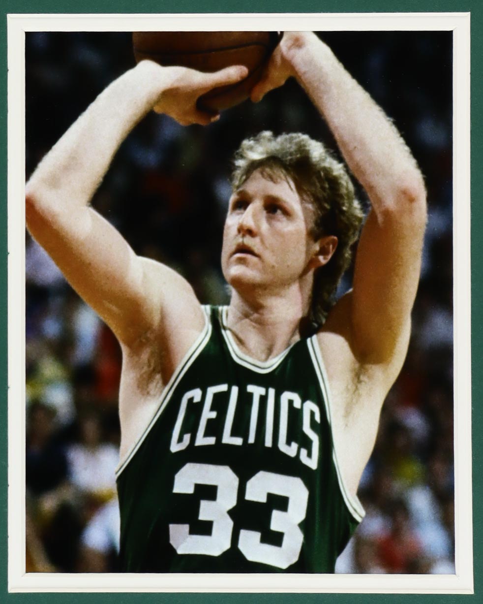 Larry Bird Signed Custom Framed Jersey Display (Bird) at PristineAuction.com Larry Bird Signed Custom Framed Jersey Display (Bird) at PristineAuction.com