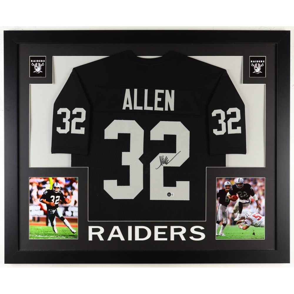 Marcus Allen Signed Custom Framed Jersey Display (Beckett) at PristineAuction.com