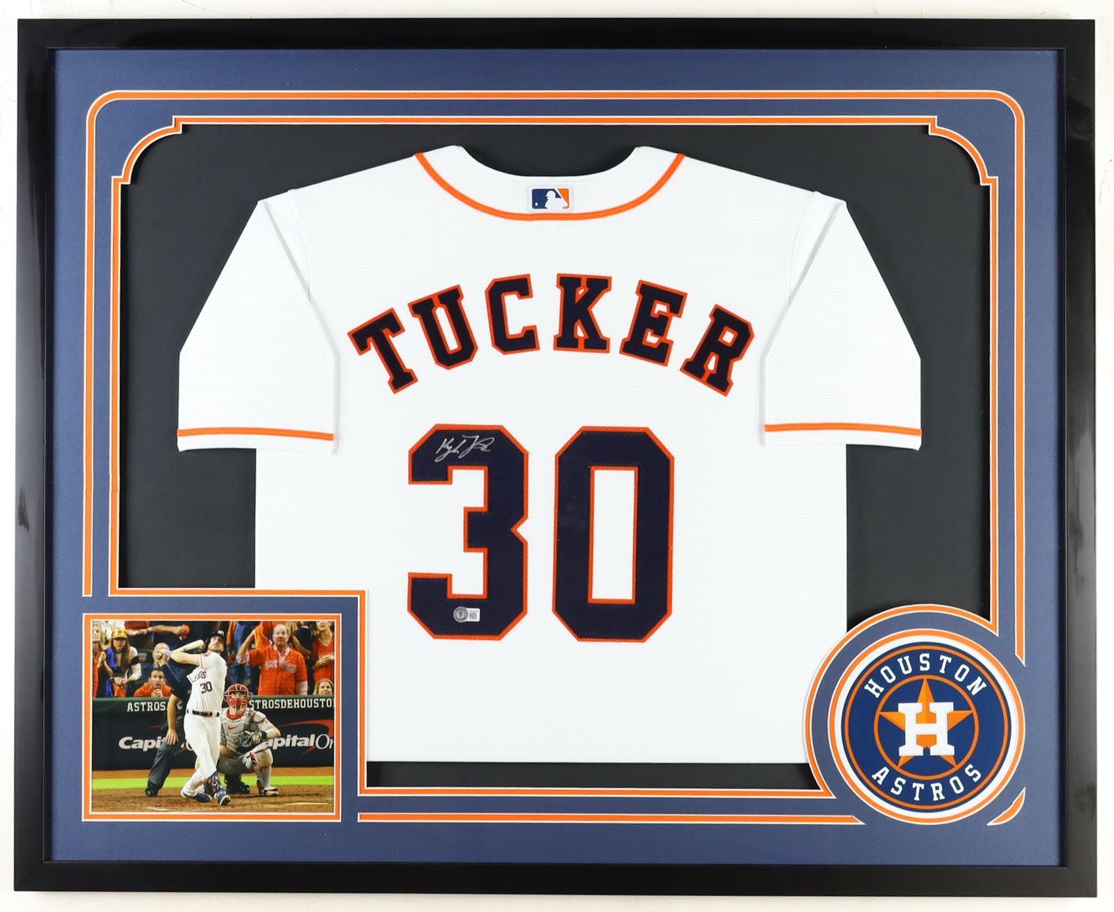 Kyle Tucker Signed Custom Framed Jersey Display (Beckett) at PristineAuction.com Kyle Tucker Signed Custom Framed Jersey Display (Beckett) at PristineAuction.com