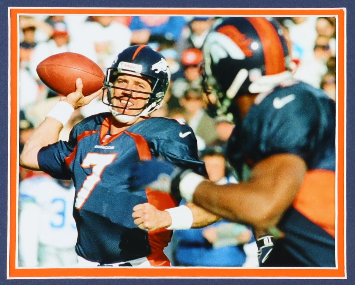 John Elway Signed Custom Framed Jersey Display (Beckett) at PristineAuction.com John Elway Signed Custom Framed Jersey Display (Beckett) at PristineAuction.com