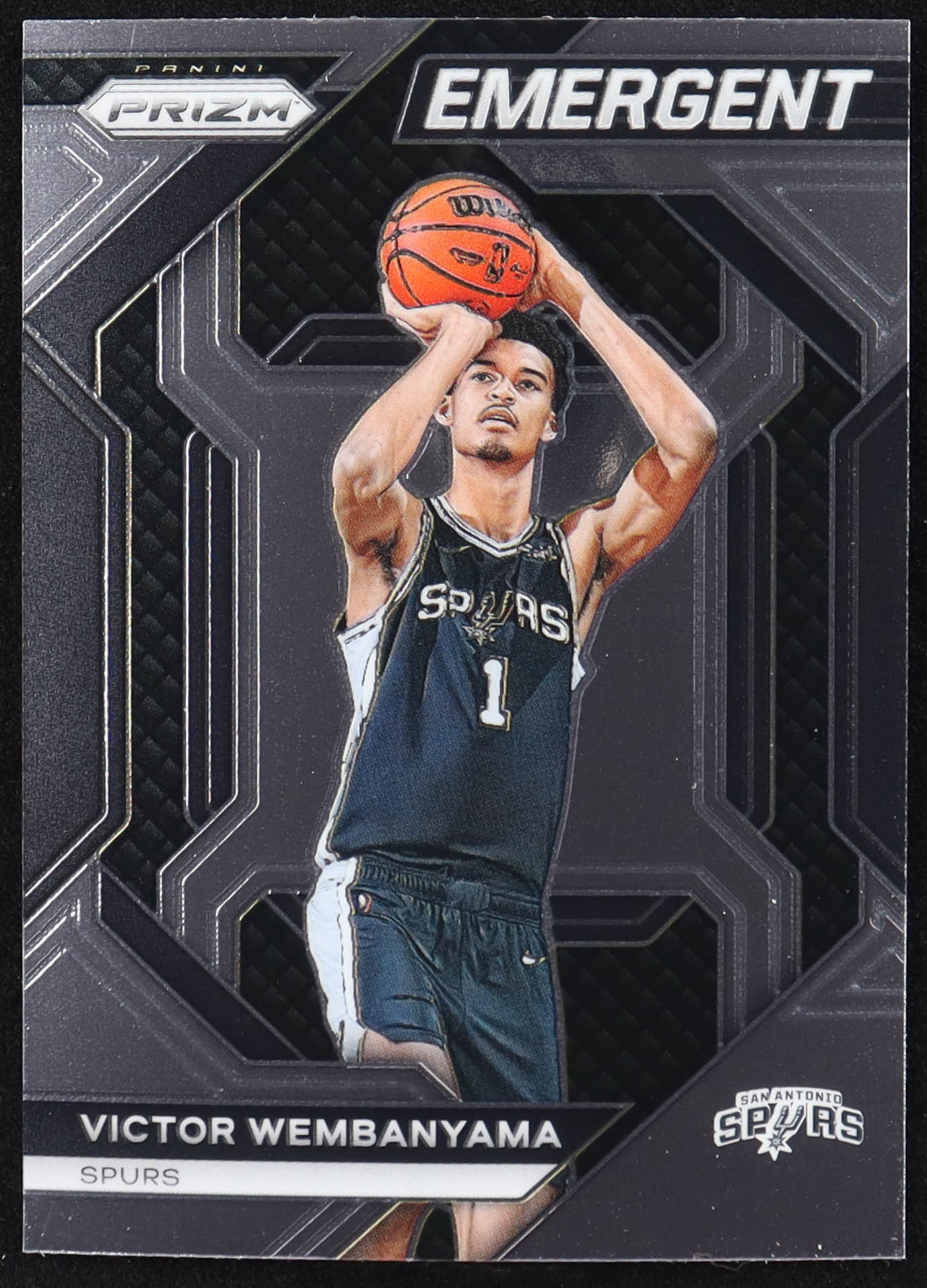 Victor Wembanyama 2023-24 Panini Prizm Emergent #12 RC at PristineAuction.com Victor Wembanyama 2023-24 Panini Prizm Emergent #12 RC at PristineAuction.com