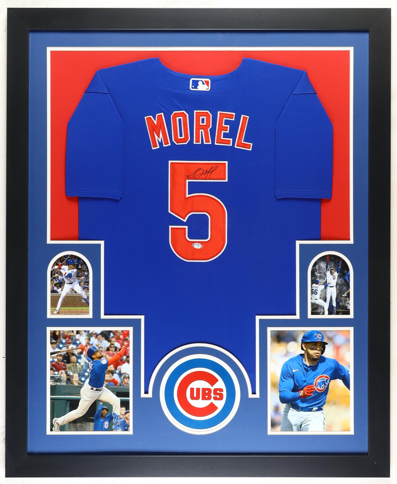 Christopher Morel Signed Cubs Custom Framed Jersey Display (PSA) at PristineAuction.com Christopher Morel Signed Cubs Custom Framed Jersey Display (PSA) at PristineAuction.com