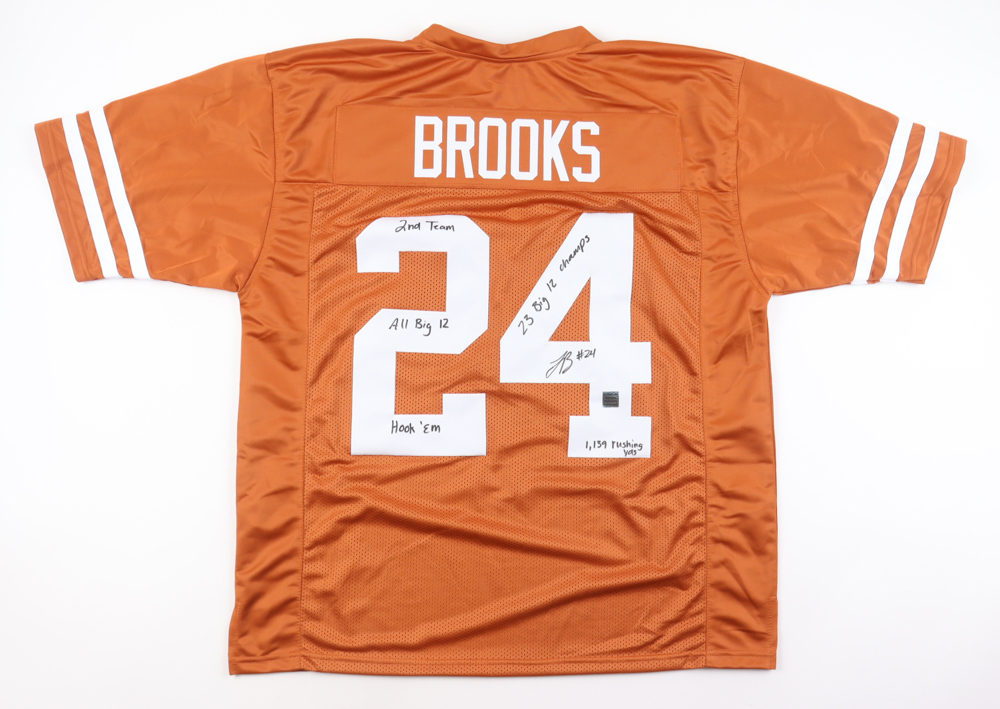 Jonathon Brooks Signed Jersey With Multiple Inscriptions (Playball Ink) at PristineAuction.com Jonathon Brooks Signed Jersey With Multiple Inscriptions (Playball Ink) at PristineAuction.com