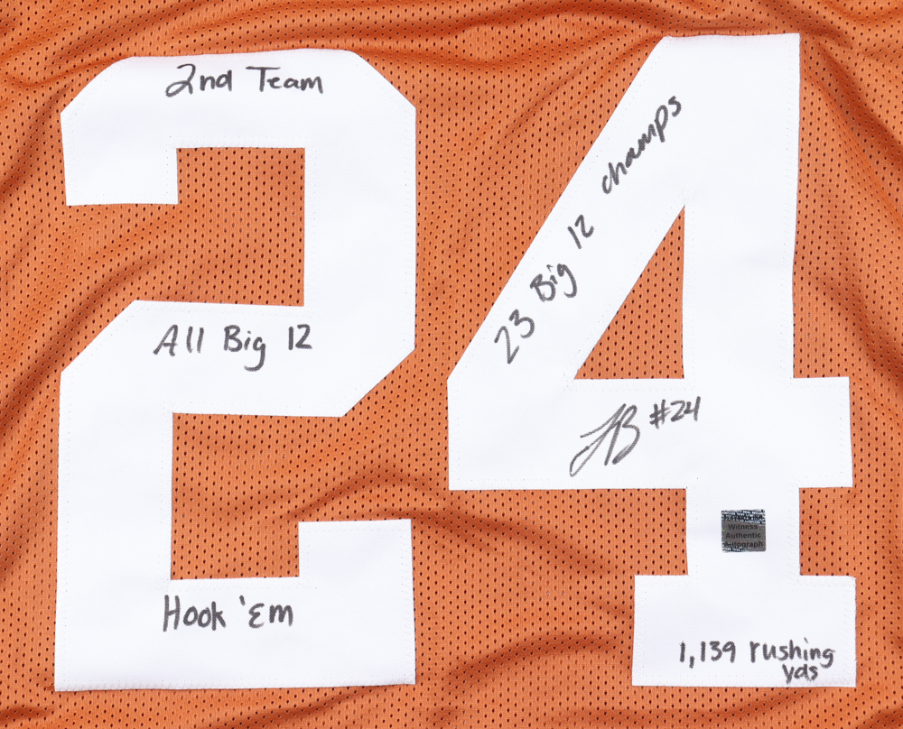 Jonathon Brooks Signed Jersey With Multiple Inscriptions (Playball Ink) at PristineAuction.com Jonathon Brooks Signed Jersey With Multiple Inscriptions (Playball Ink) at PristineAuction.com