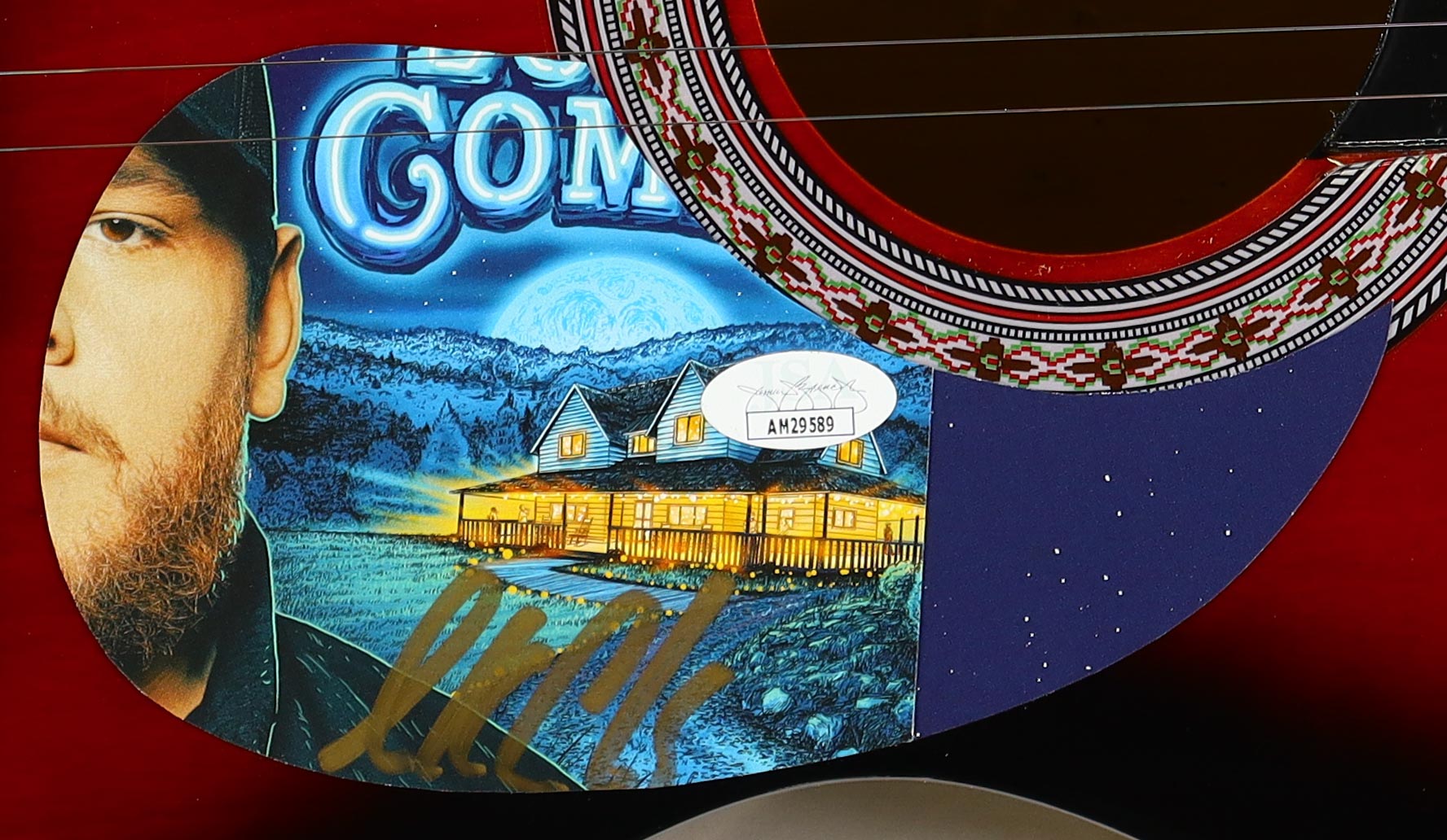 Luke Combs Signed 39" Acoustic Guitar (JSA) at PristineAuction.com Luke Combs Signed 39" Acoustic Guitar (JSA) at PristineAuction.com