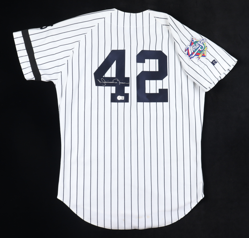 Mariano Rivera Signed Yankees Jersey With 1999 World Series Patch (Beckett) at PristineAuction.com Mariano Rivera Signed Yankees Jersey With 1999 World Series Patch (Beckett) at PristineAuction.com