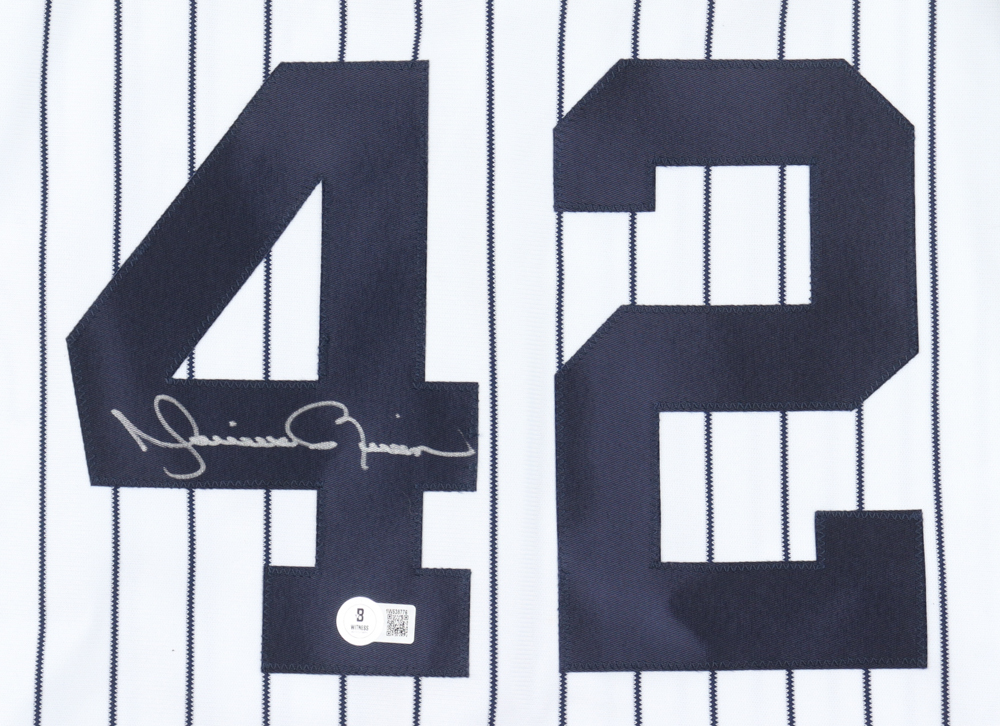 Mariano Rivera Signed Yankees Jersey With 1999 World Series Patch (Beckett) at PristineAuction.com Mariano Rivera Signed Yankees Jersey With 1999 World Series Patch (Beckett) at PristineAuction.com