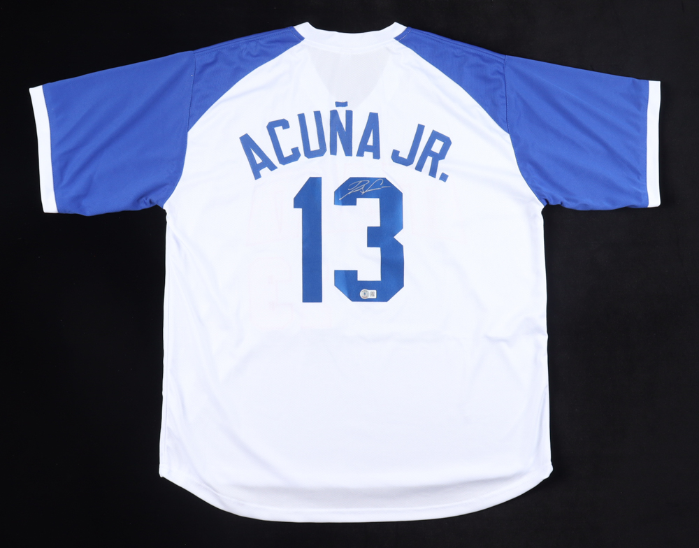 Ronald Acuna Jr. Signed Jersey (Beckett) at PristineAuction.com Ronald Acuna Jr. Signed Jersey (Beckett) at PristineAuction.com