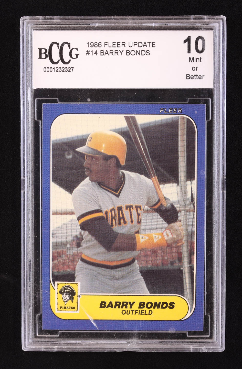 Barry Bonds 1986 Fleer Update #U14 XRC (BCCG 10) at PristineAuction.com Barry Bonds 1986 Fleer Update #U14 XRC (BCCG 10) at PristineAuction.com