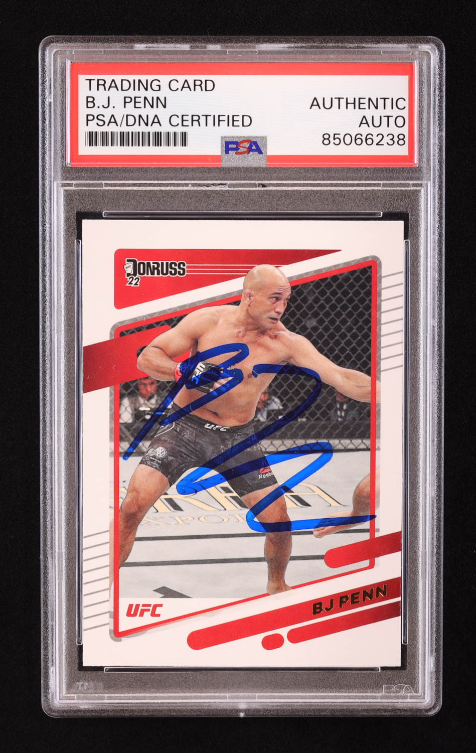 BJ Penn Signed 2022 Donruss UFC #156 (PSA) at PristineAuction.com BJ Penn Signed 2022 Donruss UFC #156 (PSA) at PristineAuction.com