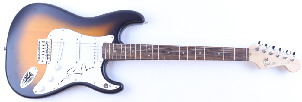 Carlos Santana Signed Full-Sizes Stratocaster Electric Guitar (Beckett) at PristineAuction.com Carlos Santana Signed Full-Sizes Stratocaster Electric Guitar (Beckett) at PristineAuction.com