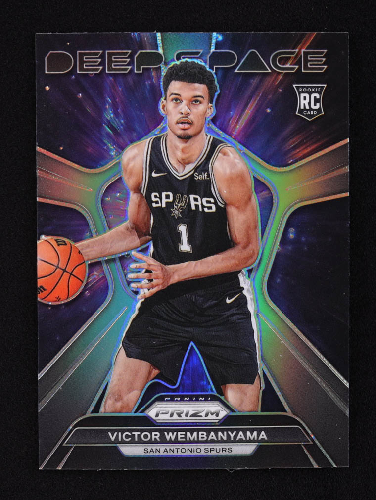 Victor Wembanyama 2023-24 Panini Prizm Deep Space Prizms Silver #1 RC at PristineAuction.com Victor Wembanyama 2023-24 Panini Prizm Deep Space Prizms Silver #1 RC at PristineAuction.com